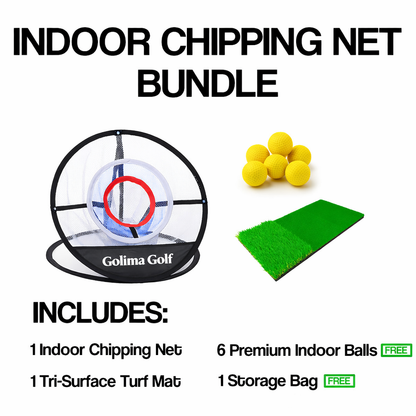 Indoor Chipping Net Practice Bundle